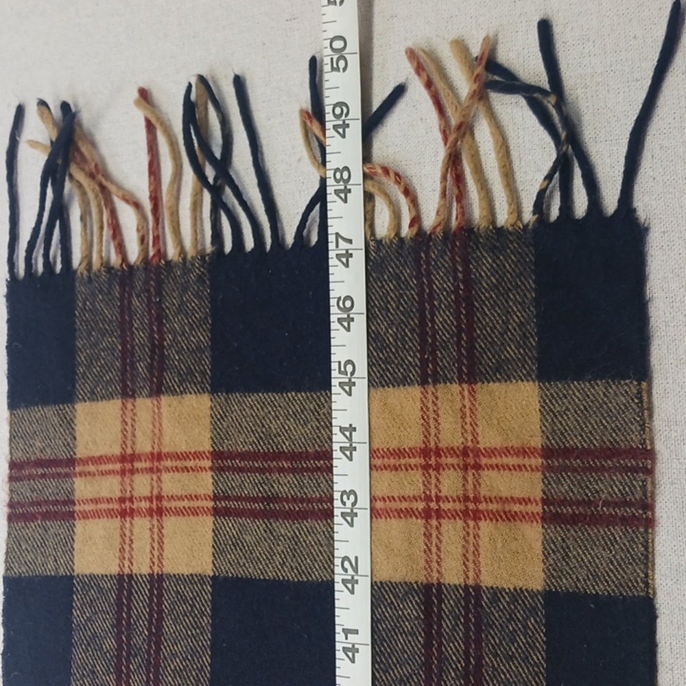 Vintage Christain Dior Monsieur Scarf Cashmaire Plaid Acrylic Made In Japan 80s - Picture 5 of 6